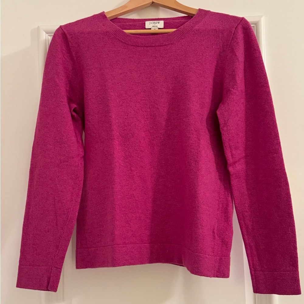 J. Crew Fuchsia Knit Top Size Small - Picture 1 of 2